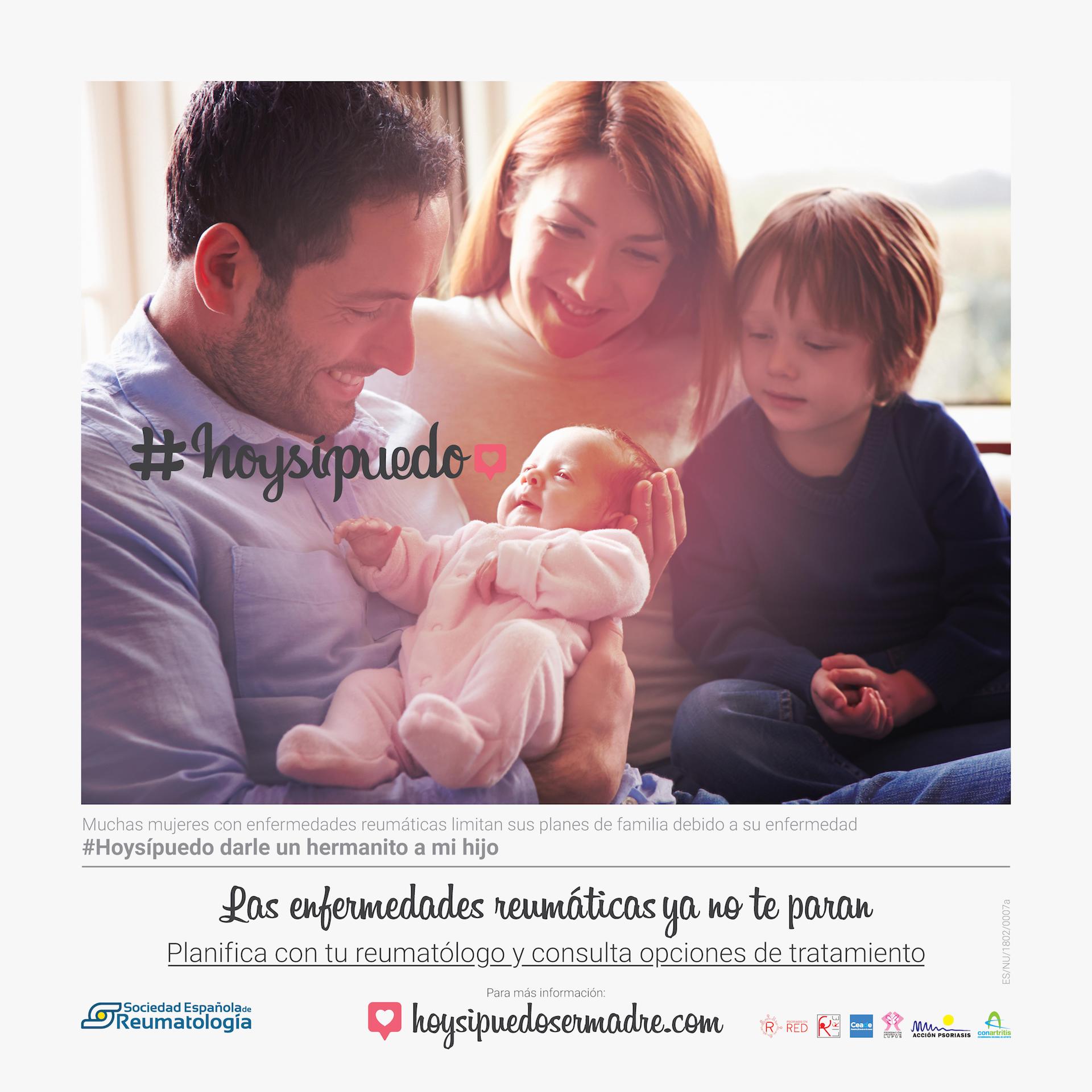 Hoje, as mulheres com doenças reumáticas podem ser mãe #hoysipuedo