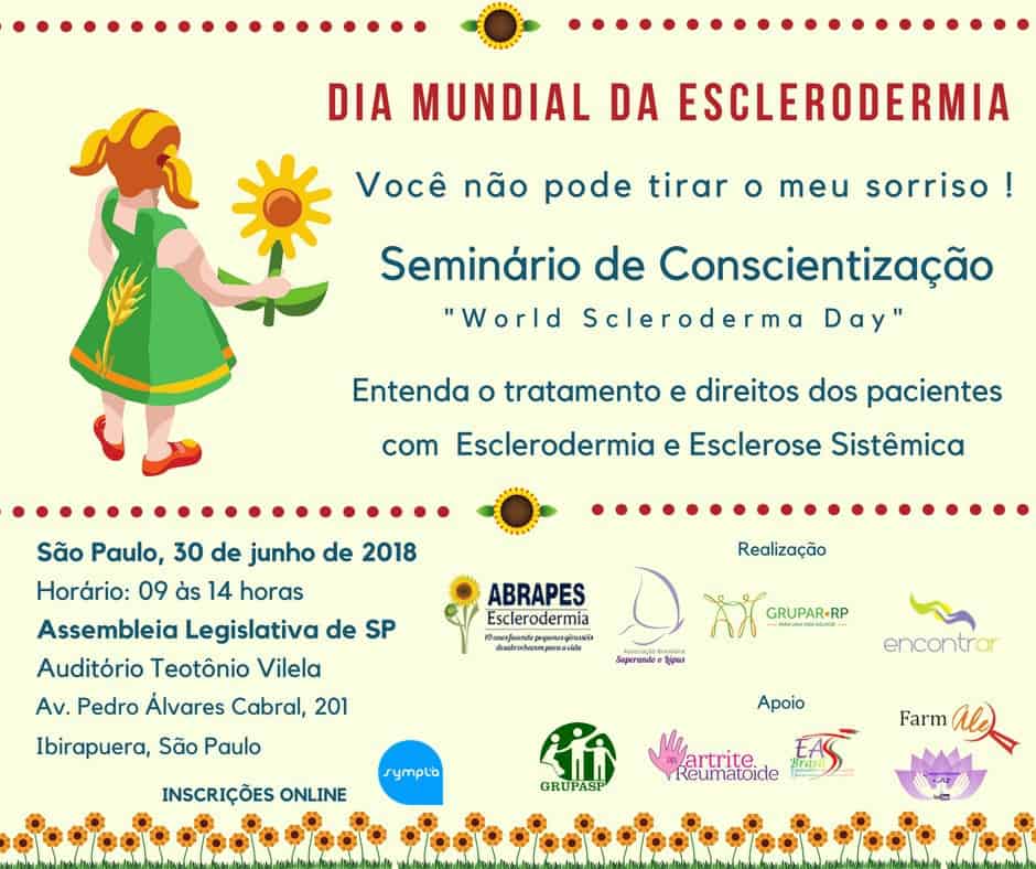 Inscrições: 3º Seminário de Conscientização da Esclerodermia