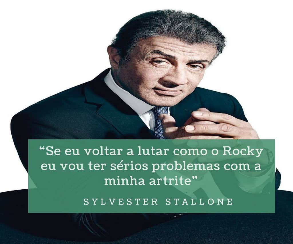 Convivendo com artrite reumatoide, Sylvester Stallone diz não ter mais condições de lutar em cena