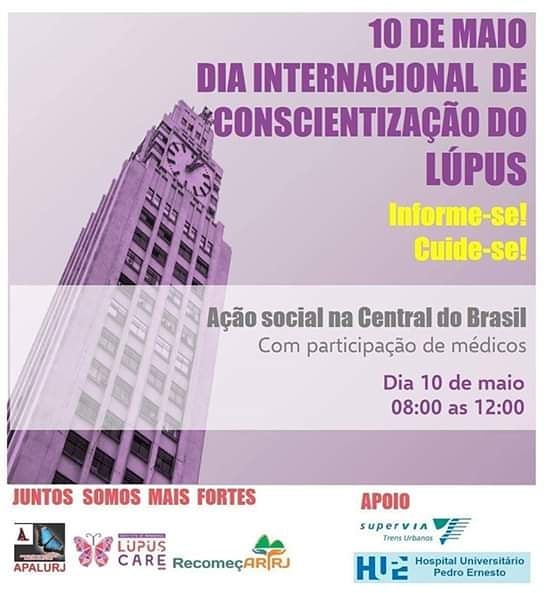 Ação social ao Dia Internacional de conscientização do Lúpus