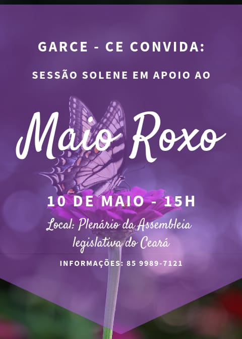 Sessão solene em apoio ao Maio roxo