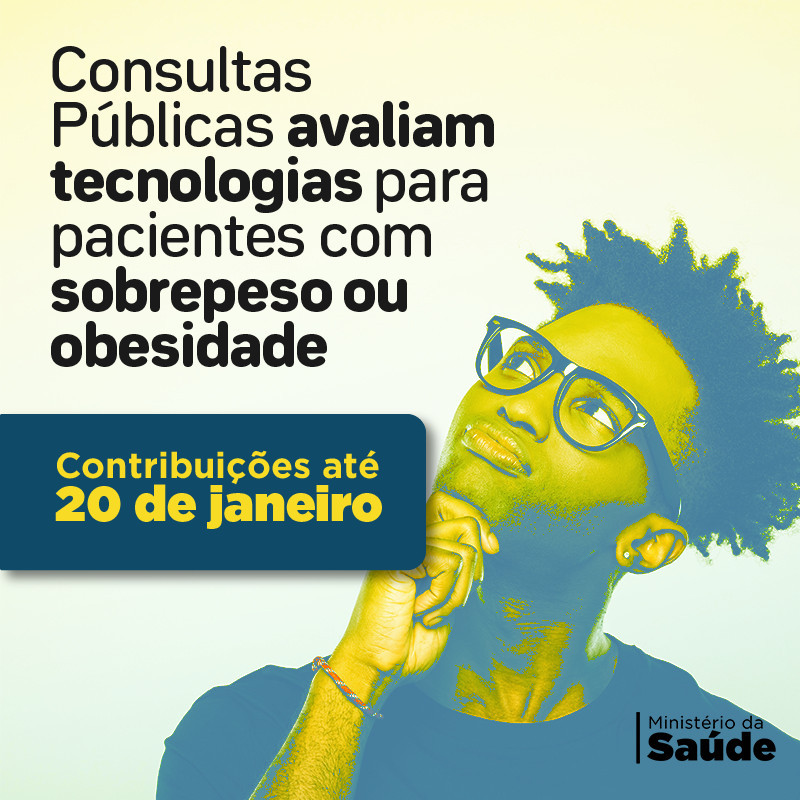 Consulta pública Conitec – sibutramina para tratamento de obesidade – até 20/01/20