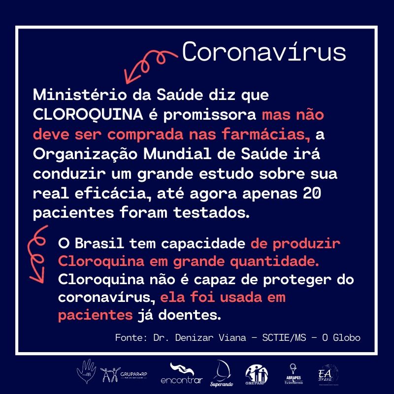 Ministério da Saúde diz que cloroquina é promissora, mas não deve ser comprada nas farmácias
