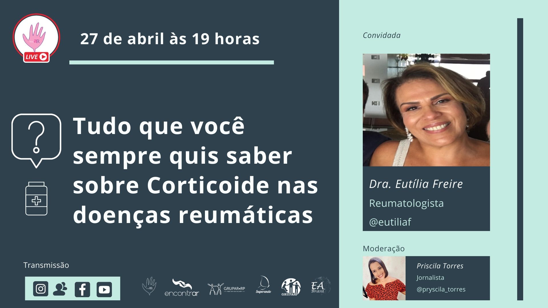 ReumaLive: Tudo que você sempre quis saber sobre corticoide nas doenças reumáticas