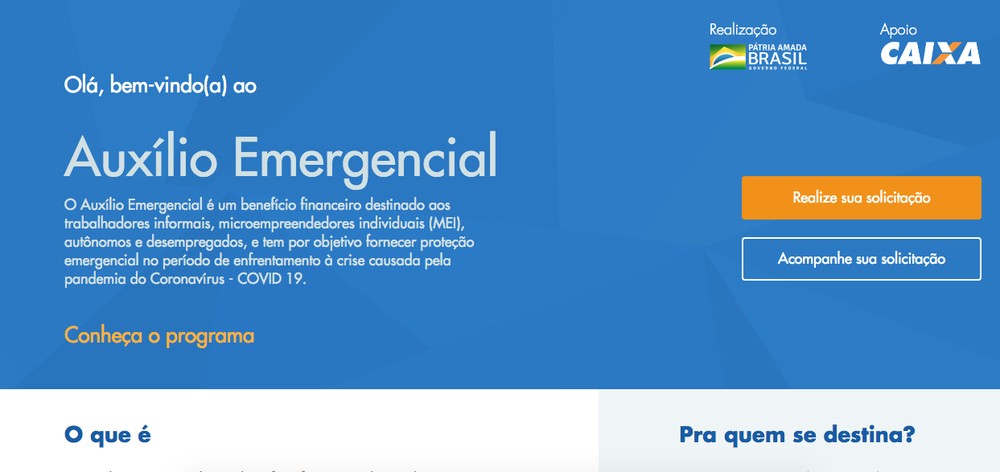Caixa lança site e aplicativo para solicitar auxílio emergencial de R$ 600