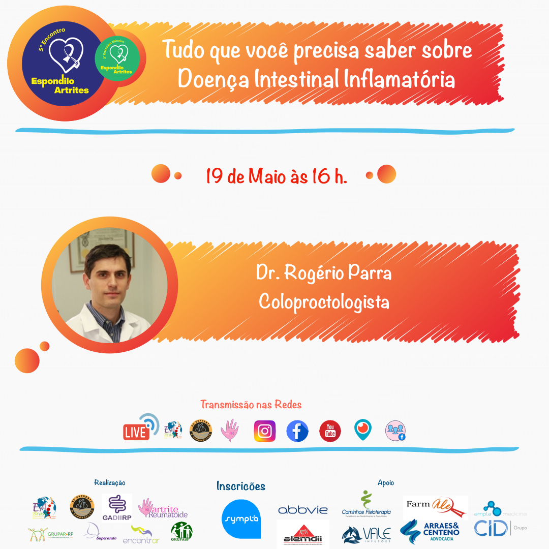 Live Alusiva ao Dia Mundial de Conscientização sobre o Dia Mundial da Doença Inflamatória Intestinal – World IBD Day