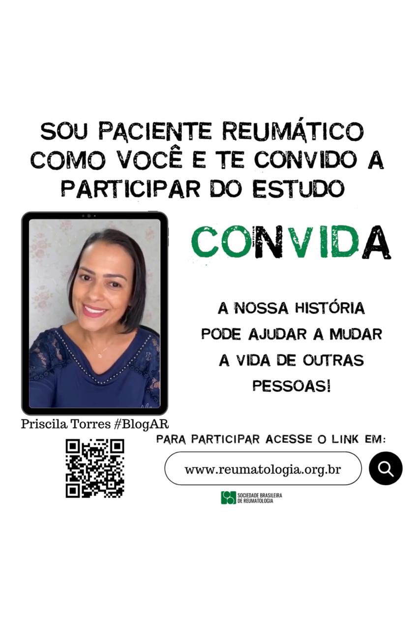 ConVida a pesquisa da Sociedade Brasileira de Reumatologia que quer ouvir os pacientes reumáticos sobre o impacto do coronavírus 