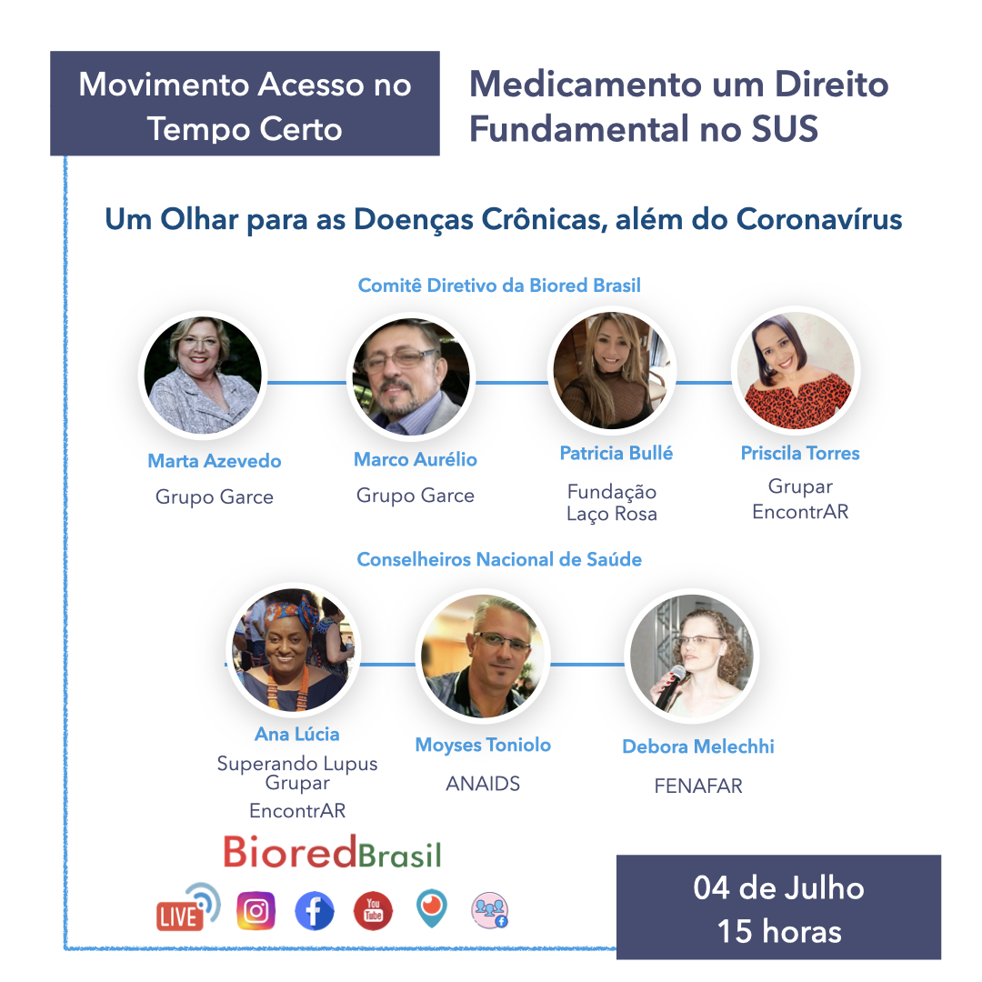 Live: Um Olhar para as Doenças Crônicas, além do Coronavírus – Impacto da Pandemia no Desabastecimento de Medicamentos 