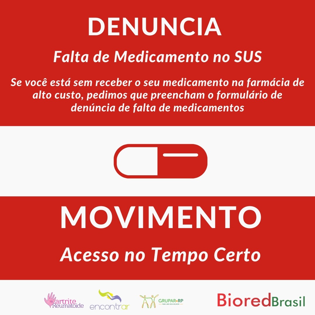 Denuncie a falta de medicamentos no SUS preenchendo o formulário online