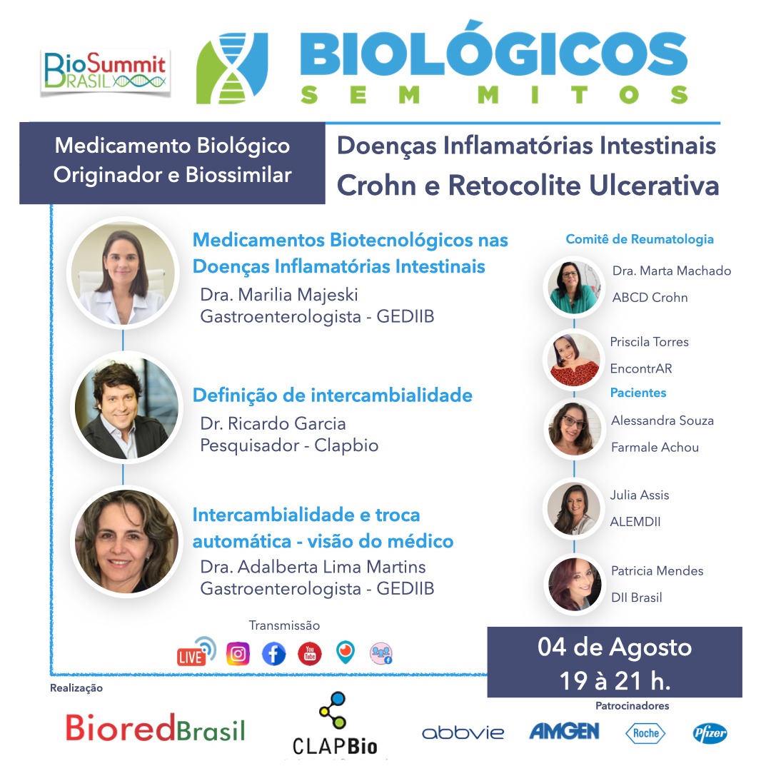 Biológico sem mitos nas Doenças Inflamatórias Intestinais