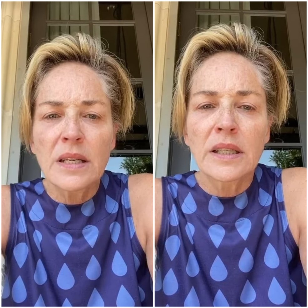 Sharon Stone fala sobre irmã com lúpus internada com Covid-19: ‘Lutando pela vida’