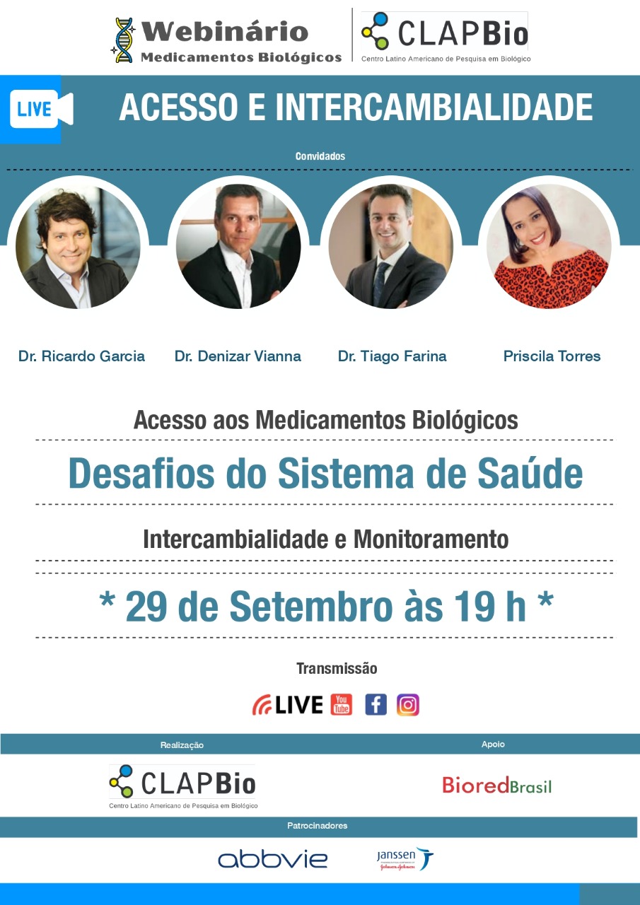 Live: Desafios do Acesso a Medicamentos Biológicos – Intercambialidade