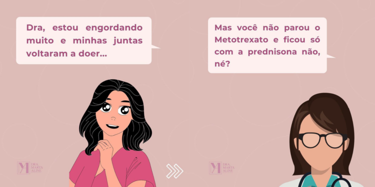 Dra, estou engordando muito e minhas juntas voltaram a doer…