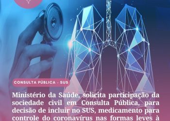 Consulta Pública: avalia a inclusão no SUS de tratamento para coronavírus