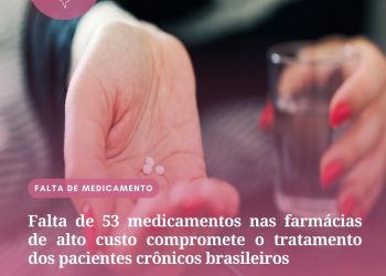 Faltam 53 tipos de medicamentos nas farmácias de alto custo