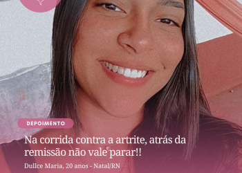 Na corrida contra a artrite, atrás da remissão não vale parar!!