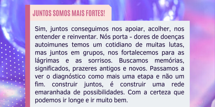 Juntos Somos mais fortes!