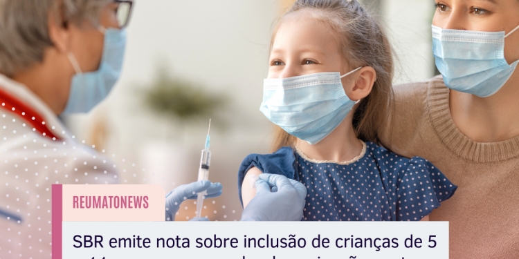 SBR emite nota sobre inclusão de crianças de 5 a 11 anos na campanha de vacinação contra a Covid-19