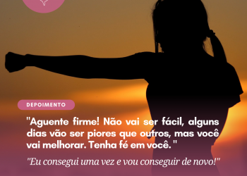 Aguente firme! Não vai ser fácil, alguns dias vão ser piores que outros, mas você vai melhorar. Tenha fé em você.