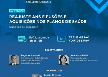 FGV EAESP realiza webinar gratuito sobre reajuste ANS e fusões e aquisições nos planos de saúde