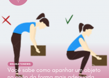 Você sabe como apanhar um objeto no chão da forma mais adequada para a coluna?