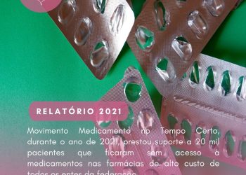 Relatório da falta de medicamentos nas farmácias de alto custo durante o ano de 2021