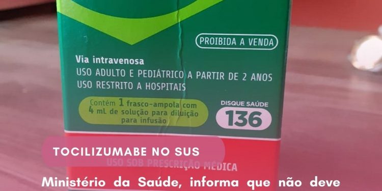 Fornecimento de Tocilizumabe nas farmácias de alto custo: março de 2022