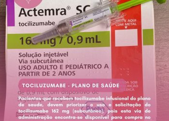 Fornecimento de tocilizumabe no plano de saúde