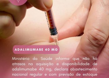 Disponibilidade de Adalimumabe 40 mg nas farmácias de alto custo: março de 2022