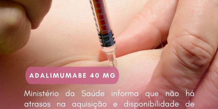 Disponibilidade de Adalimumabe 40 mg nas farmácias de alto custo: março de 2022