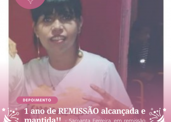 1 ano de REMISSÃO alcançada e mantida!!