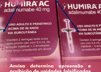 Anvisa determina apreensão e proibição de unidades falsificadas do medicamento Humira AC