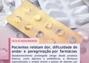 Pacientes relatam dor, dificuldade de andar e peregrinação por farmácias