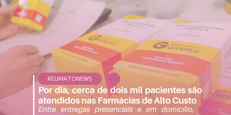 Por dia, cerca de dois mil pacientes são atendidos nas Farmácias de Alto Custo