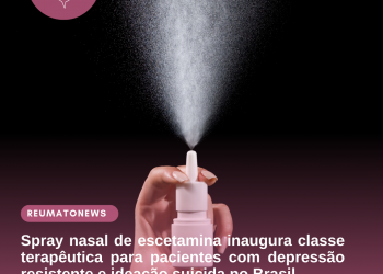 Spray nasal de escetamina inaugura classe terapêutica para pacientes com depressão resistente e ideação suicida no Brasil