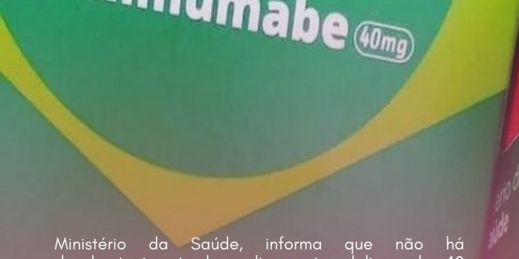 Ministério da Saúde informa que não tem desabastecimento de adalimumabe no SUS