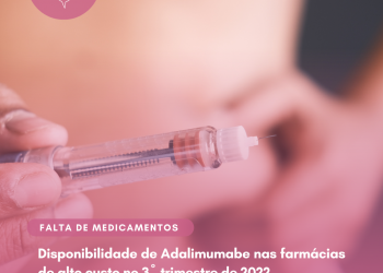 Disponibilidade de Adalimumabe nas farmácias de alto custo no 3º trimestre de 2022