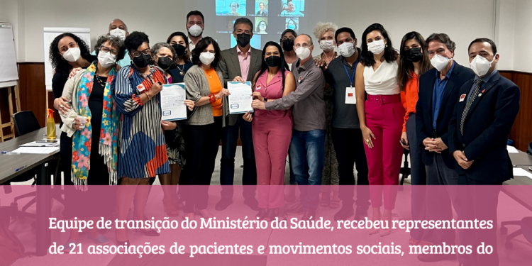 Equipe de transição do Ministério da Saúde se reune com representantes de pacientes, membros do Conselho Nacional de Saúde