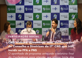 CNS elabora documento com deliberações do Conselho e Diretrizes da 17ª CNS que irão incidir no PPA e PNS