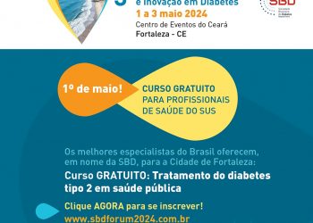 Pé diabético será um dos temas principais do Fórum que a SBD realiza em Fortaleza