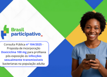 Consulta Pública nº 104/2025- proposta de incorporação do Doxiciclina 100 mg para profilaxia pós-exposição às infecções sexualmente transmissíveis bacterianas na população adulta