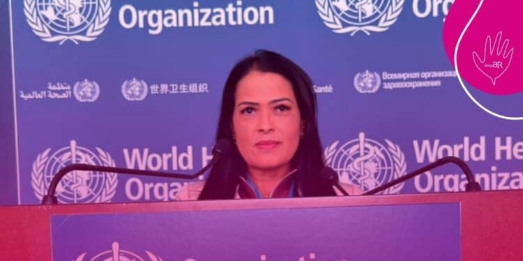 Priscila Torres leva a voz dos pacientes à 79ª Assembleia Mundial da Saúde